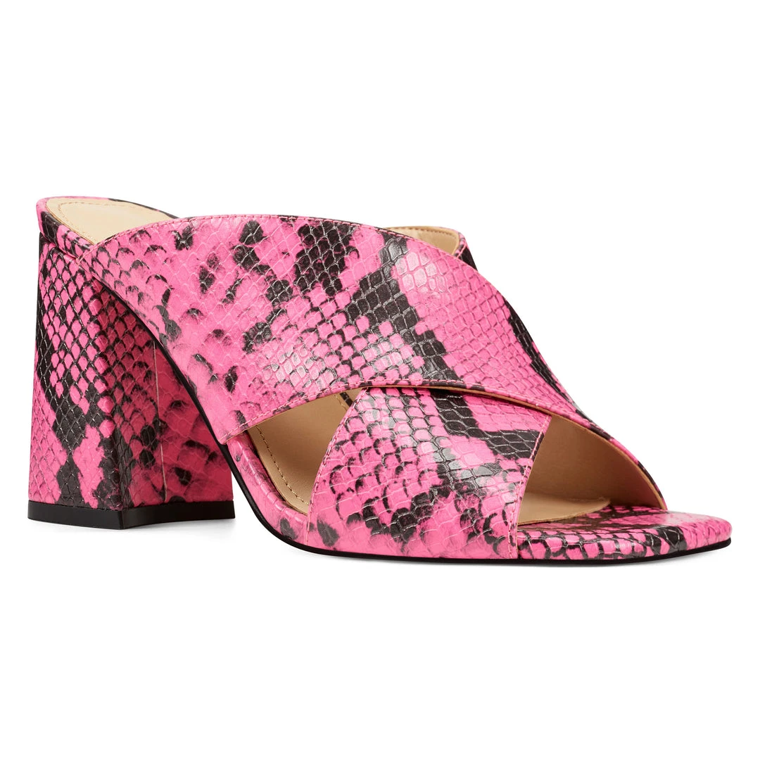 Nine West Gigi Block Heel Slide Sandals Color Pop Nine West Gigi Block Heel Slide Sandals Color Pop