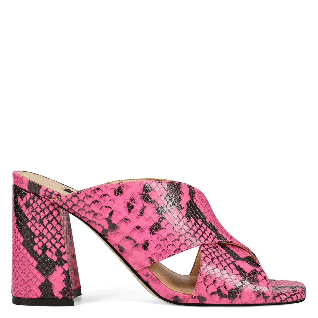 Nine West Gigi Block Heel Slide Sandals Color Pop Nine West Gigi Block Heel Slide Sandals Color Pop