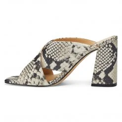 Nine West Heel Appeal Gigi Block Heel Slide Sandals