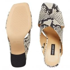 Nine West Heel Appeal Gigi Block Heel Slide Sandals