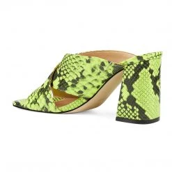 Nine West Gigi Block Heel Slide Sandals Color Pop