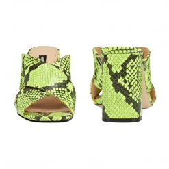 Nine West Gigi Block Heel Slide Sandals Color Pop