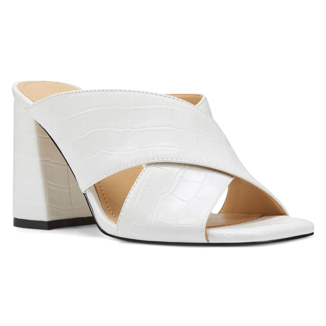 Nine West Gigi Block Heel Slide Sandals Nine West Gigi Block Heel Slide Sandals