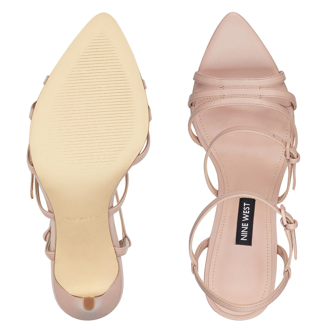 Nine West Gilficco Strappy Sandals Heels 8 Nine West Gilficco Strappy Sandals Heels