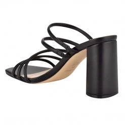 Nine West Girlie Block Heel Slide Sandals