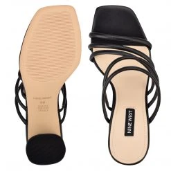 Nine West Girlie Block Heel Slide Sandals