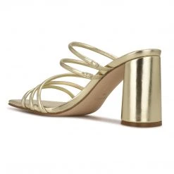 Nine West Girlie Block Heel Slide Sandals Y2K Revival