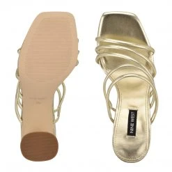 Nine West Girlie Block Heel Slide Sandals Y2K Revival