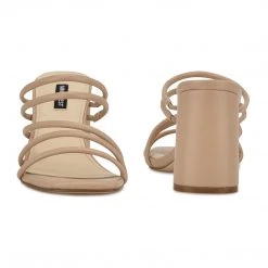 Nine West Y2K Revival Girlie Block Heel Slide Sandals 5 Nine West Y2K Revival Girlie Block Heel Slide Sandals