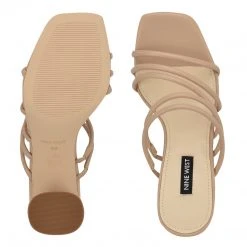 Nine West Y2K Revival Girlie Block Heel Slide Sandals 6 Nine West Y2K Revival Girlie Block Heel Slide Sandals