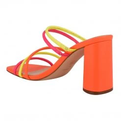 Nine West Girlie Block Heel Slide Sandals Color Pop 9 Nine West Girlie Block Heel Slide Sandals Color Pop