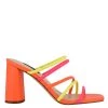 Nine West Girlie Block Heel Slide Sandals Color Pop 1 Nine West Girlie Block Heel Slide Sandals Color Pop