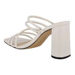 Nine West Girlie Block Heel Slide Sandals Shoes