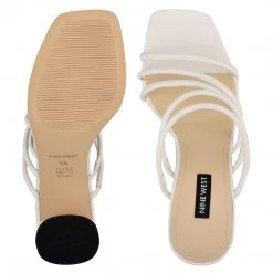 Nine West Girlie Block Heel Slide Sandals Shoes