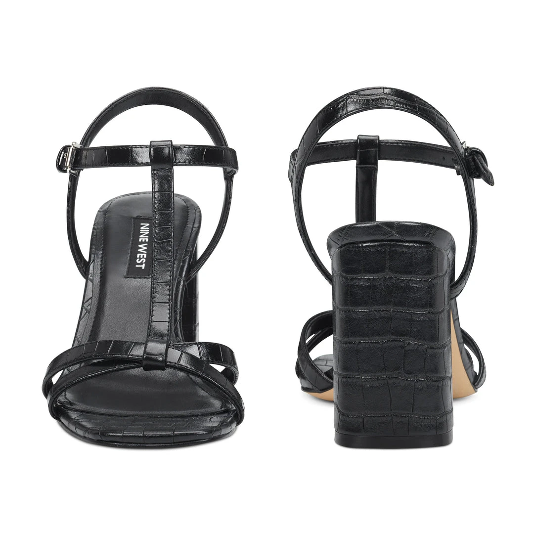 Nine West Glimm Block Heel Sandals 7 Nine West Glimm Block Heel Sandals