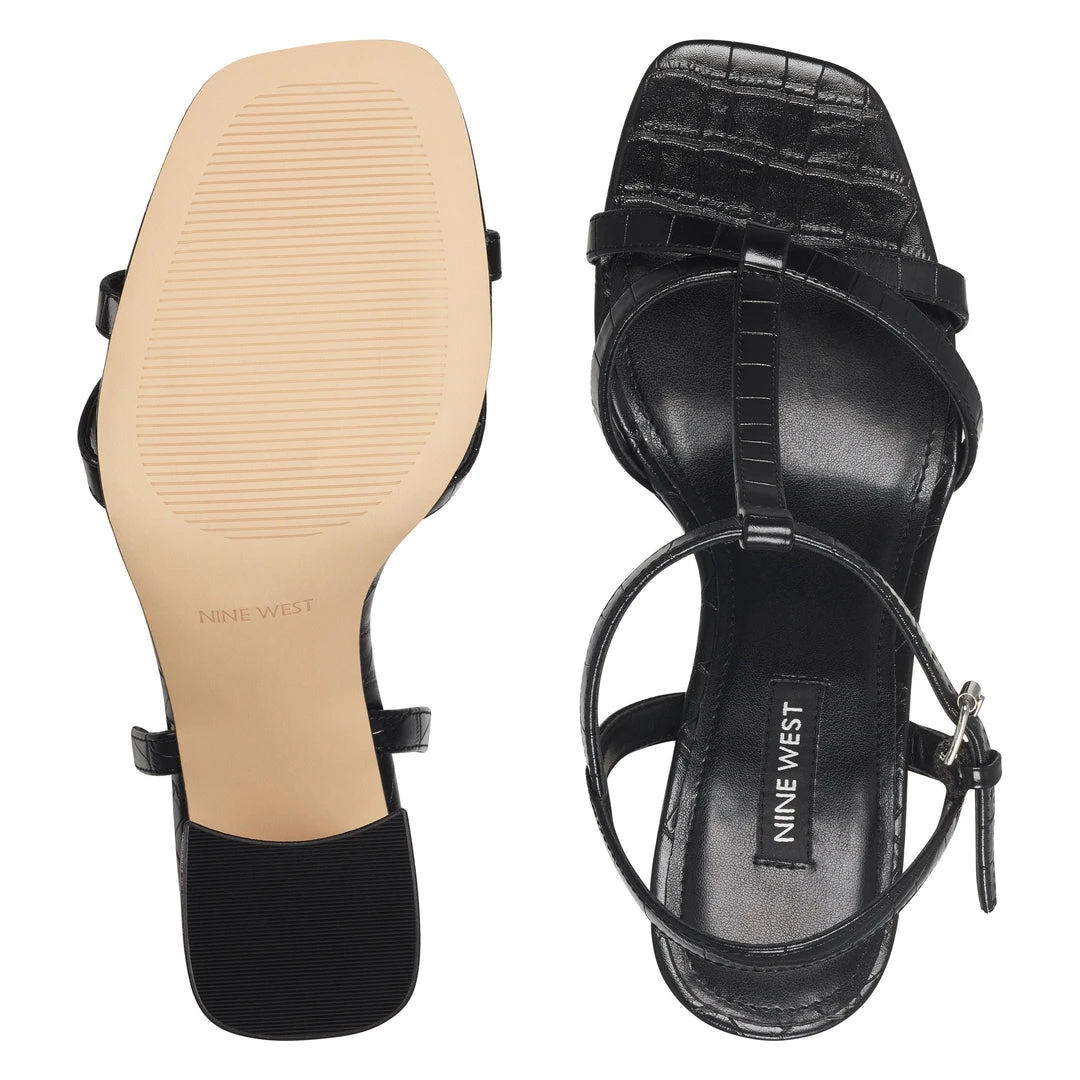 Nine West Glimm Block Heel Sandals 8 Nine West Glimm Block Heel Sandals