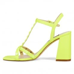 Nine West Color Pop Glimmer Block Heel Sandals
