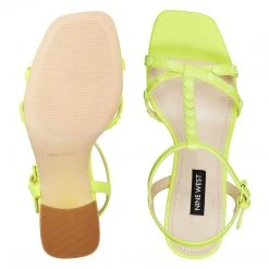 Nine West Color Pop Glimmer Block Heel Sandals