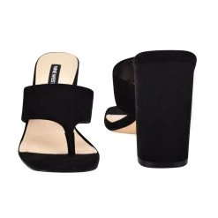 Nine West Gogo Block Heel Slide Sandals Shoes