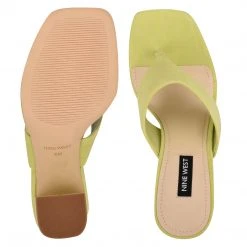 Nine West Gogo Block Heel Slide Sandals