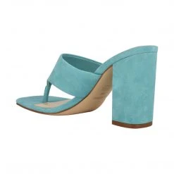 Nine West Color Pop Gogo Block Heel Slide Sandals