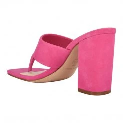 Nine West Color Pop Gogo Block Heel Slide Sandals
