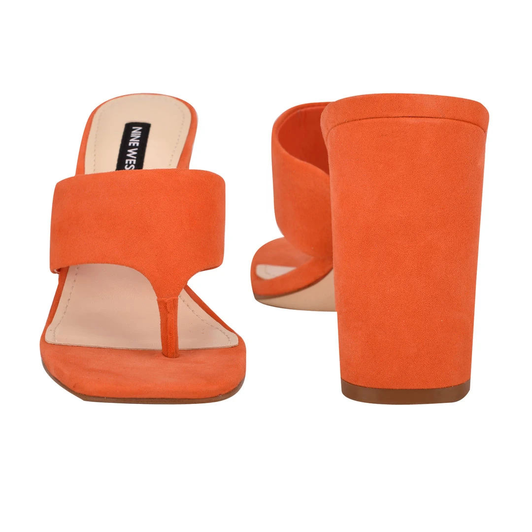 Nine West Gogo Block Heel Slide Sandals Color Pop 6 Nine West Gogo Block Heel Slide Sandals Color Pop