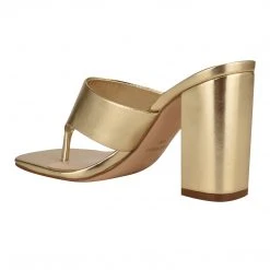 Nine West Gogo Block Heel Slide Sandals