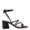 Nine West Gorg Ankle Wrap Block Heel Sandals