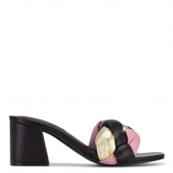 Nine West Weave Got You Gotit Block Heel Slide Sandals