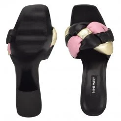 Nine West Weave Got You Gotit Block Heel Slide Sandals