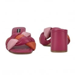 Nine West Weave Got You Gotit Block Heel Slide Sandals