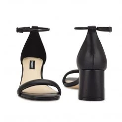 Nine West Gretal Ankle Strap Block Heel Sandals 5 Nine West Gretal Ankle Strap Block Heel Sandals