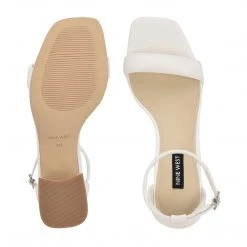 Nine West Shoes Gretal Ankle Strap Block Heel Sandals