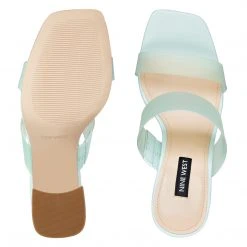 Nine West Gya Block Heel Slide Sandals 11 Nine West Gya Block Heel Slide Sandals