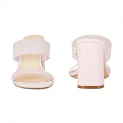 Nine West Heels Gya Block Heel Slide Sandals