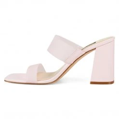 Nine West Heels Gya Block Heel Slide Sandals