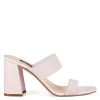 Nine West Heels Gya Block Heel Slide Sandals