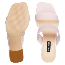 Nine West Heels Gya Block Heel Slide Sandals