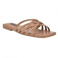 Nine West Halen Flat Slide Sandals Mules & Slides