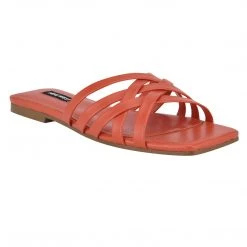 Nine West Halen Flat Slide Sandals Color Pop