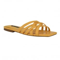 Nine West Halen Flat Slide Sandals Color Pop