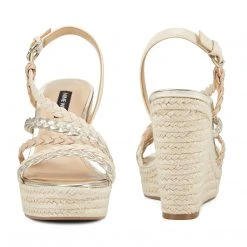 Nine West Weave Got You Halsee Espadrille Wedge Sandals