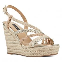 Nine West Weave Got You Halsee Espadrille Wedge Sandals