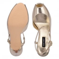 Nine West Y2K Revival Hanken Ankle Strap Platform Sandals