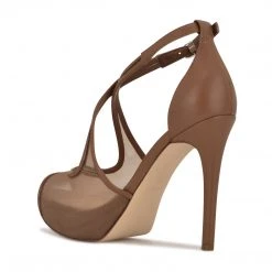 Nine West High Impact Platforms Hanya Peep Toe Platform Pumps