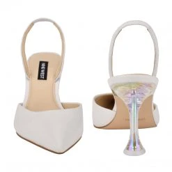 Nine West In The Clear Happy Pointy Toe Heeled Slingbacks 10 Nine West In The Clear Happy Pointy Toe Heeled Slingbacks