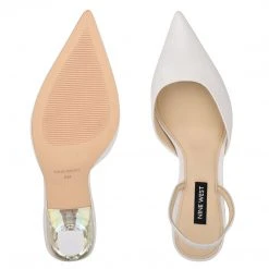 Nine West In The Clear Happy Pointy Toe Heeled Slingbacks 11 Nine West In The Clear Happy Pointy Toe Heeled Slingbacks