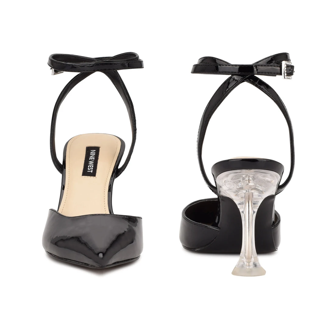 Nine West In The Clear Harlowe Ankle Strap Pumps 6 Nine West In The Clear Harlowe Ankle Strap Pumps