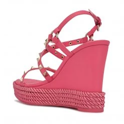 Nine West Harte Studded Espadrille Wedge Sandals